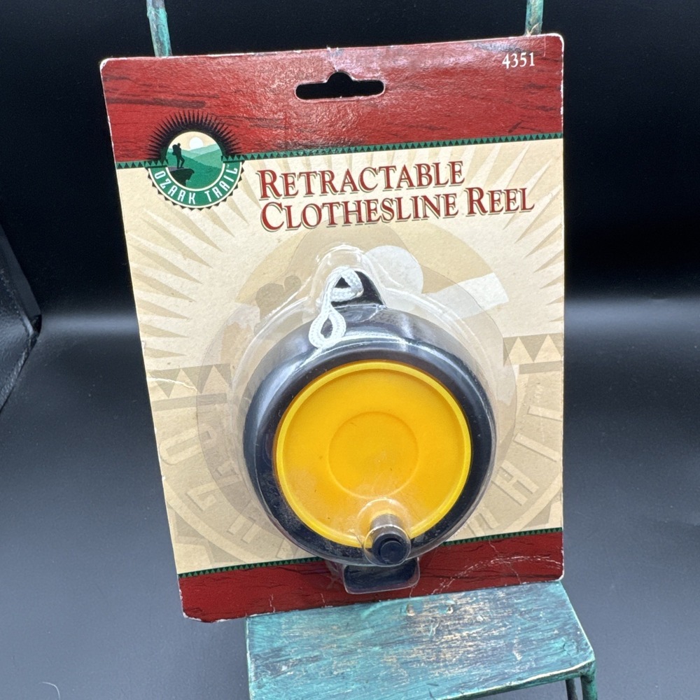 Vintage Retractable Clothes Line Reel - New